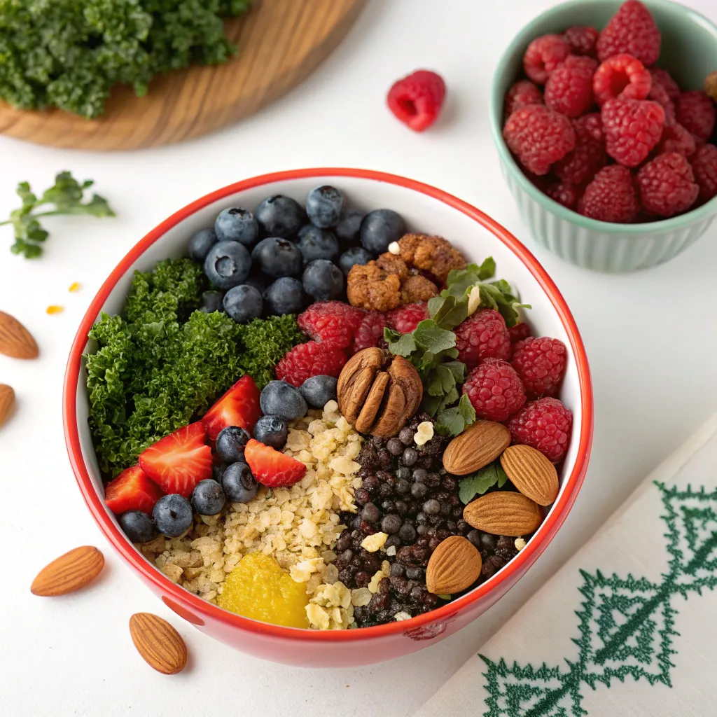 A vibrant dish made with superfoods